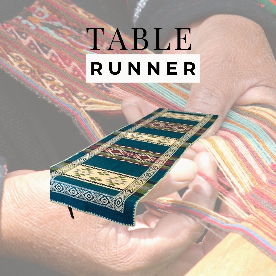 TABLE RUNNERS HANDWOVEN ON LOOMS | Pacha Ancestral Design