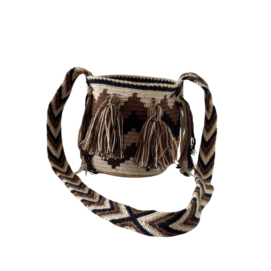 Small Wayuu Bags – Tribal Design with Bright Woven Belt