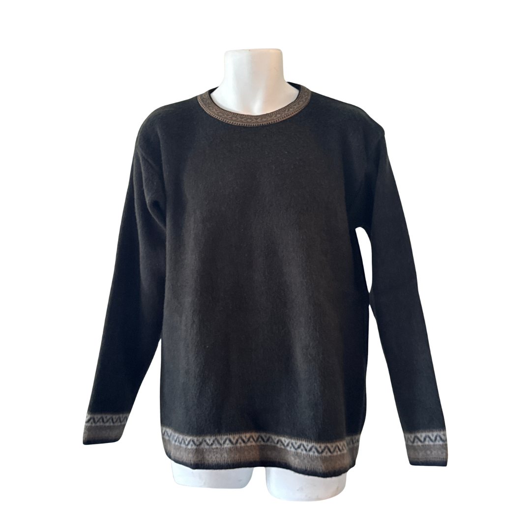 Classic Plain Alpaca Sweater – Eco-Friendly, Ultra-Soft Knit for Men and Women