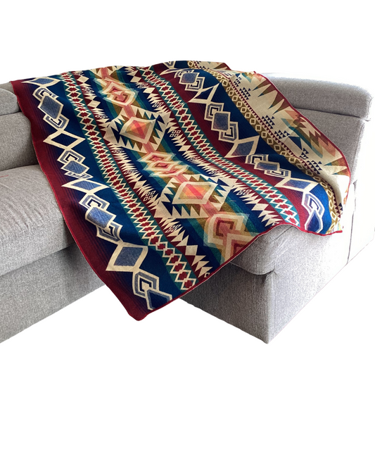 Cotton & Alpaca Blend Throw – Soft, Warm & Fair Trade Andean Design Style