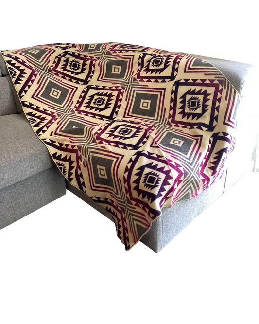 Cotton & Alpaca Blend Throw – Soft, Warm & Fair Trade Andean Design Style