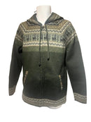 Zipper Alpaca Jackets with Andes Design
