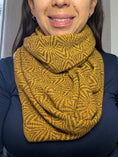Load image into Gallery viewer, Alpaca Infinity Scarf Mustard-Pacha Ancestral Design
