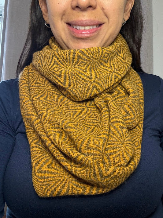 Alpaca Infinity Scarf Mustard-Pacha Ancestral Design
