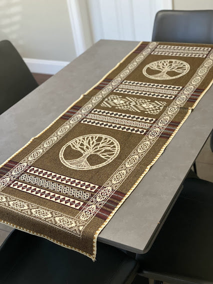 Table Runner Handwoved on Looms-Pacha Ancestral Design
